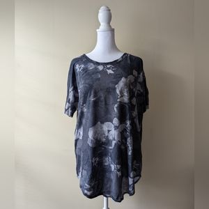 The North Face Short Sleeve Floral Top Large